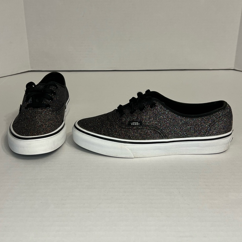 Vans  Glitter Rainbow Black sneakers Women’s Size‎ 7.5